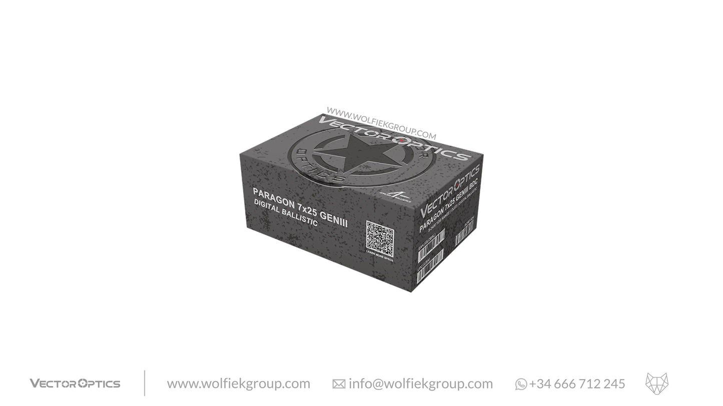 Vector Optics Paragon Digital Balistic BDC Rangefinder – 7x25 Gen III