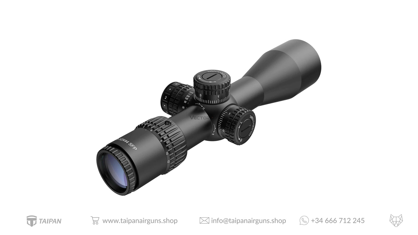 Vector Optics Veyron Compact Riflescope - 3-12x44IR SFP